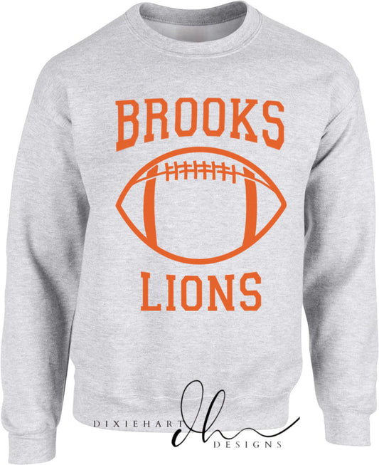 Brooks Lions Football Adult Youth Sweatshirt